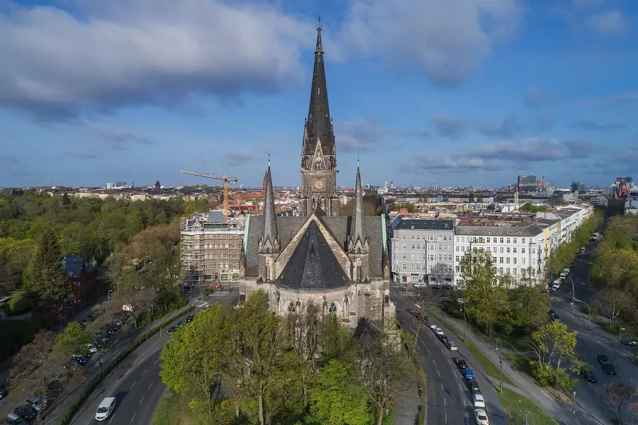 La carte Église de Südstern