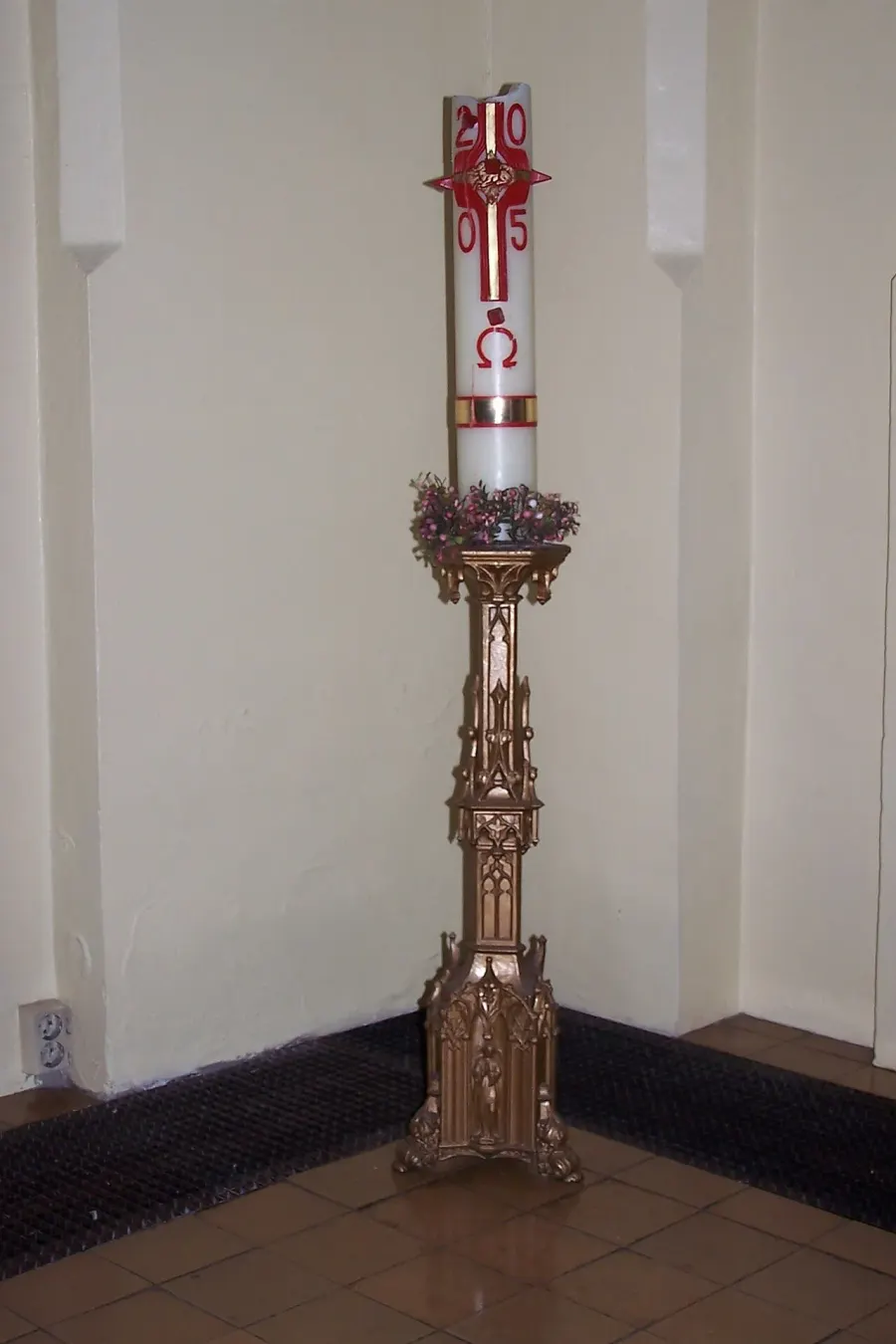 The Paschal candle card