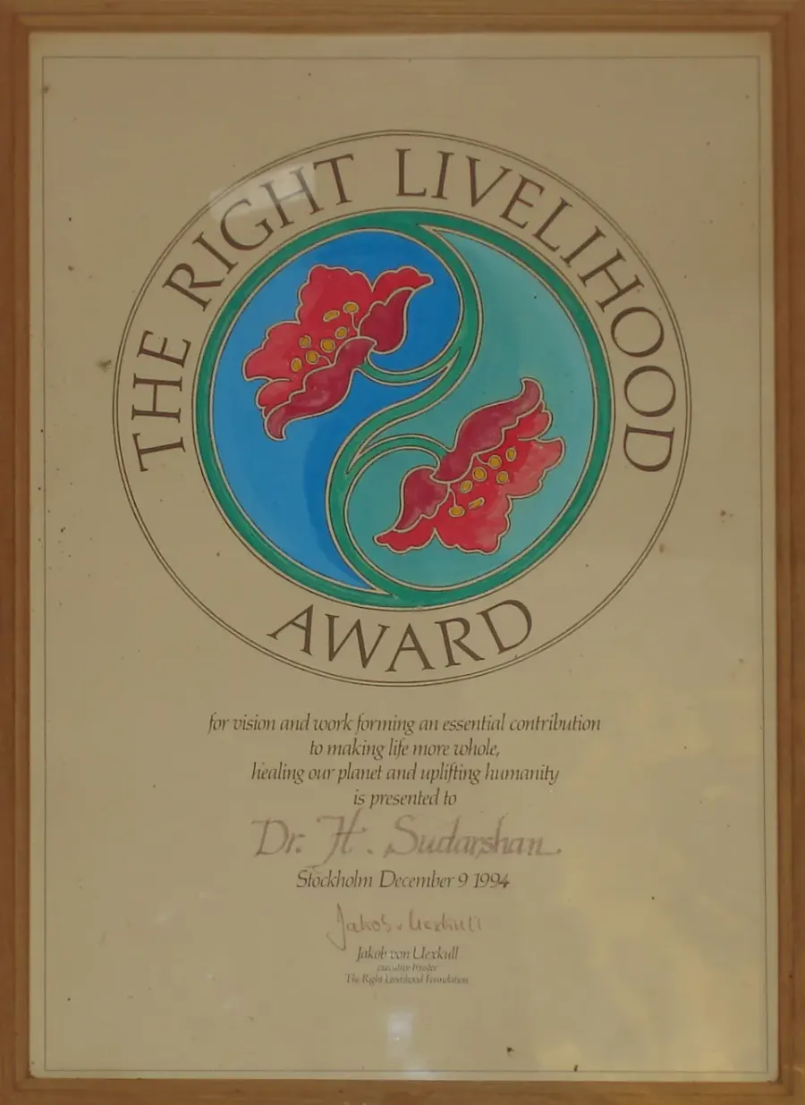 La carte Right Livelihood Award