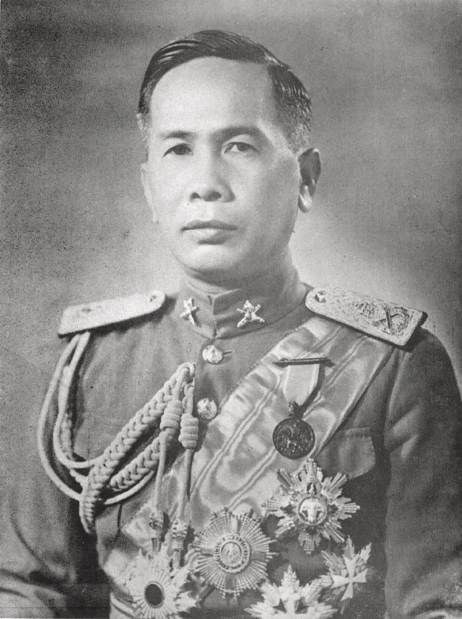 La carte Plaek Phibunsongkhram