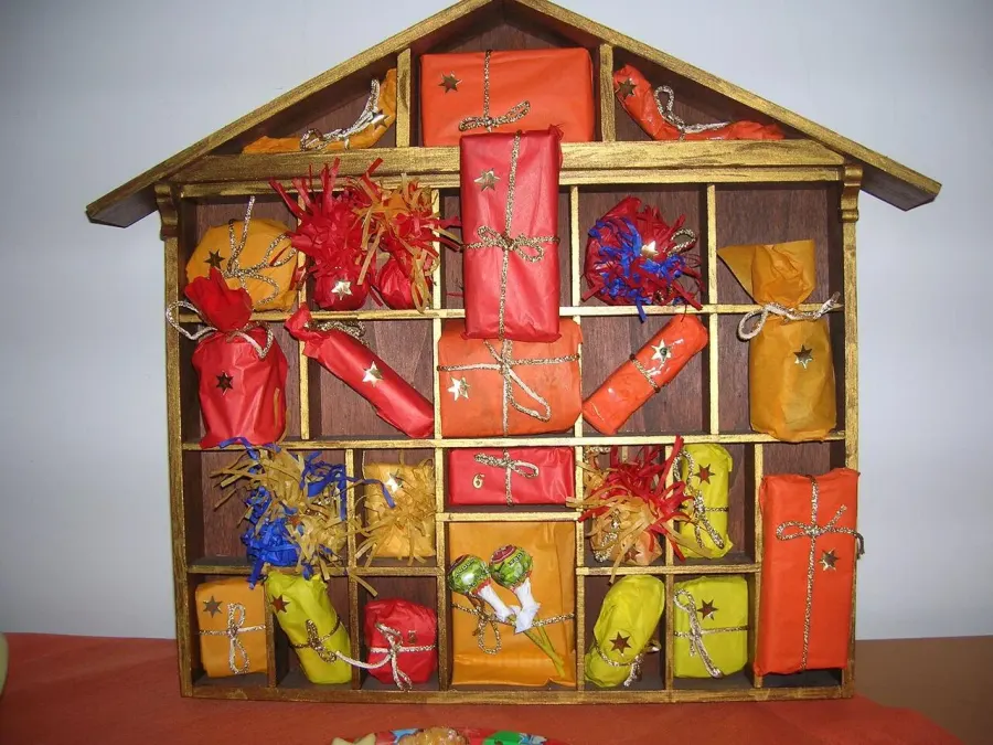 The Advent calendar card
