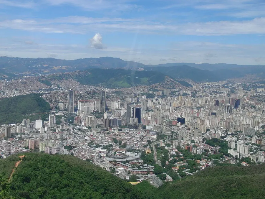 La carte Caracas