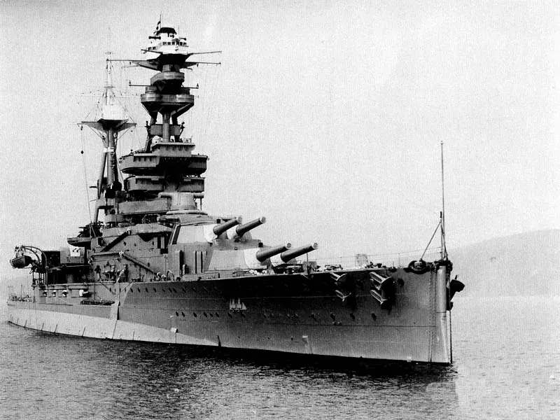 The Revenge-class battleship card