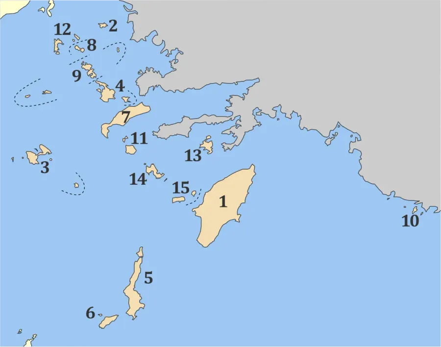 La carte Kalymnos