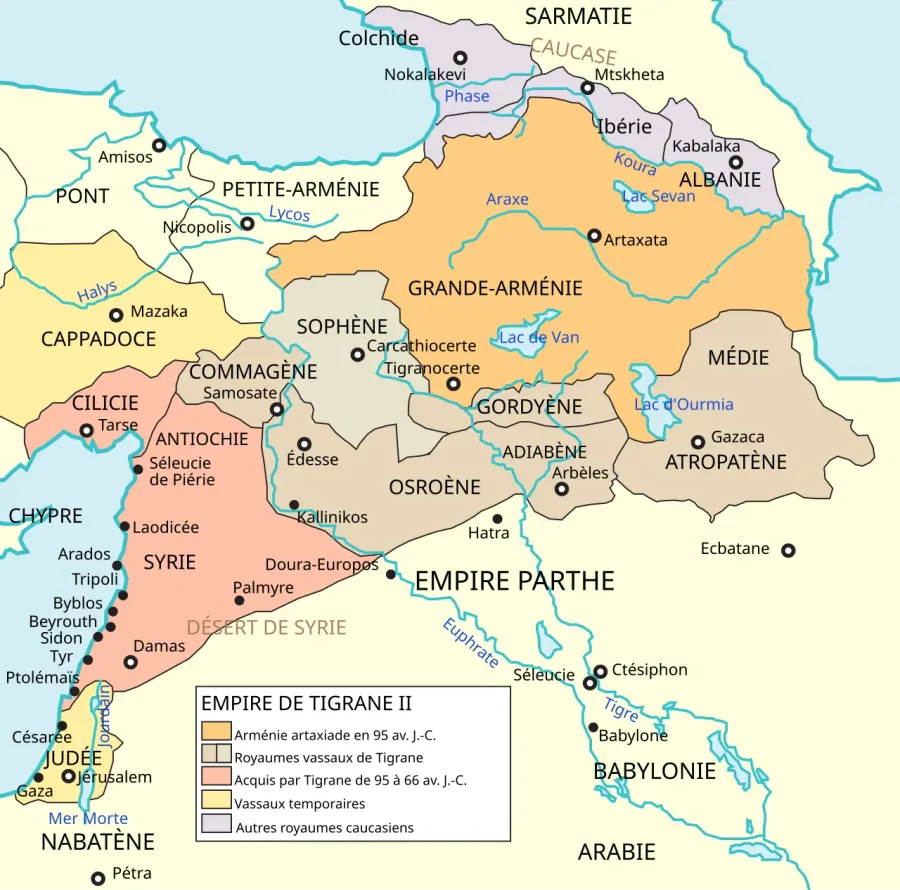 La carte Commagène