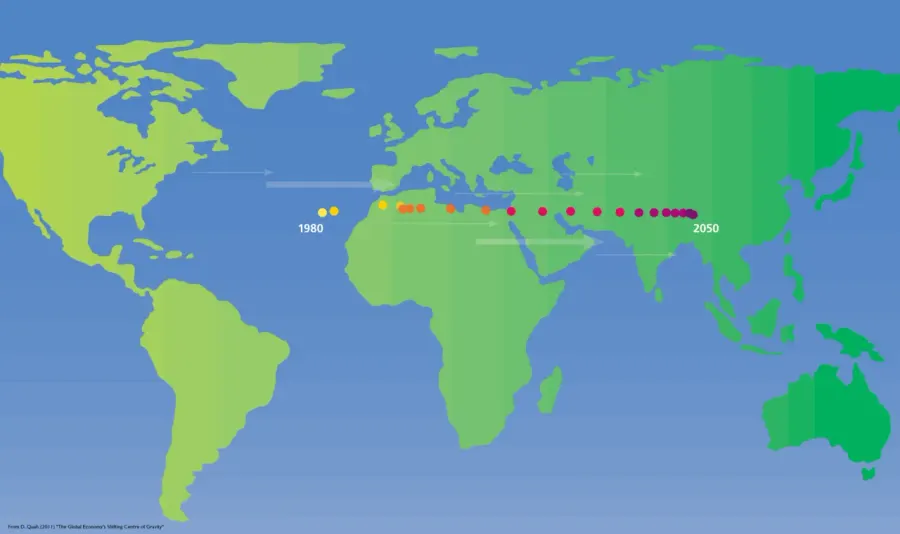 La carte Équation de gravité
