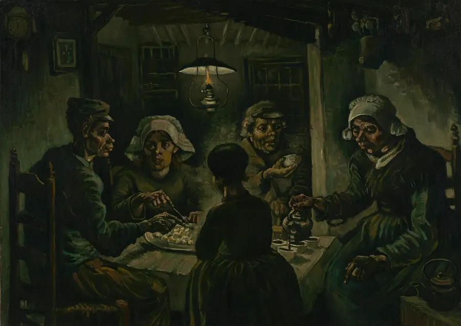 The The Potato Eaters card