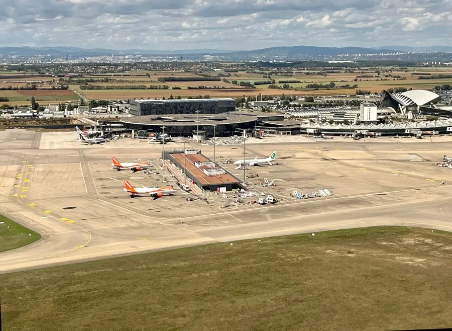 La carte Aéroport de Lyon-Saint-Exupéry