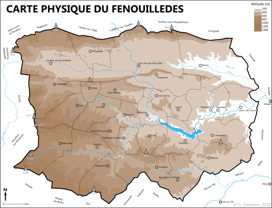 La carte Fenouillèdes