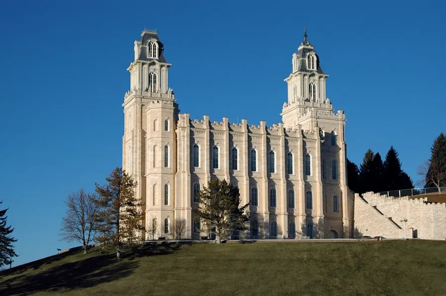 La carte Temple mormon de Manti