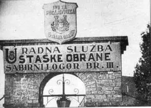 The Jasenovac concentration camp card