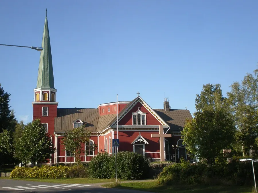 La carte Église de Kiikka