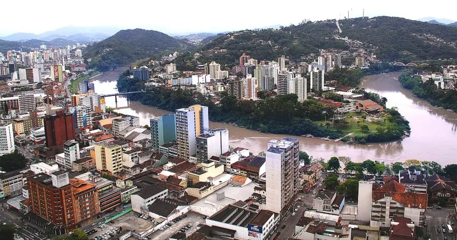 La carte Blumenau