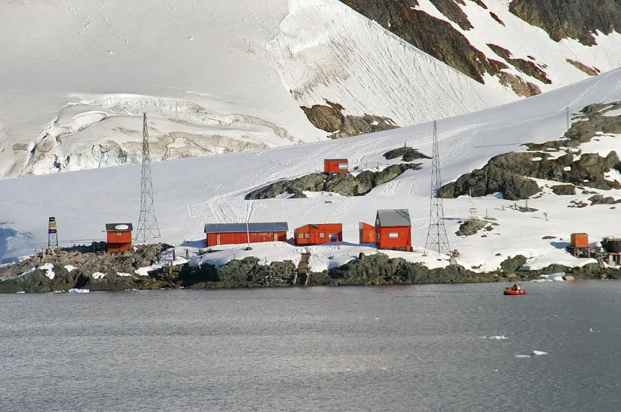 La carte Région antarctique