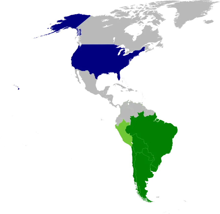 La carte Opération Condor