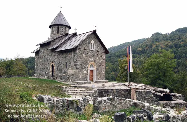 La carte Monastère de Mažići