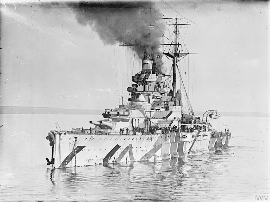 The HMS Ramillies card