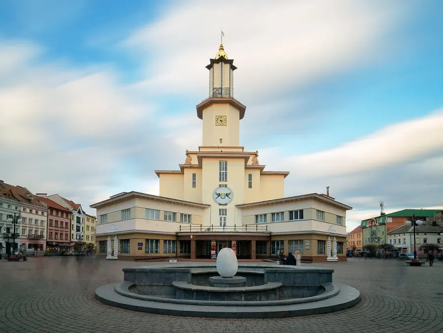 La carte Ivano-Frankivsk