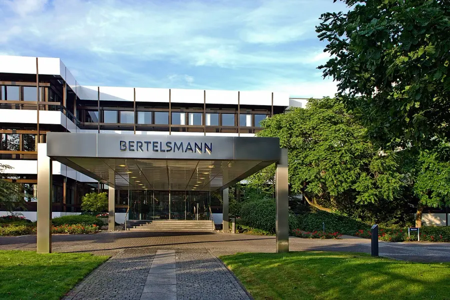 La carte Bertelsmann