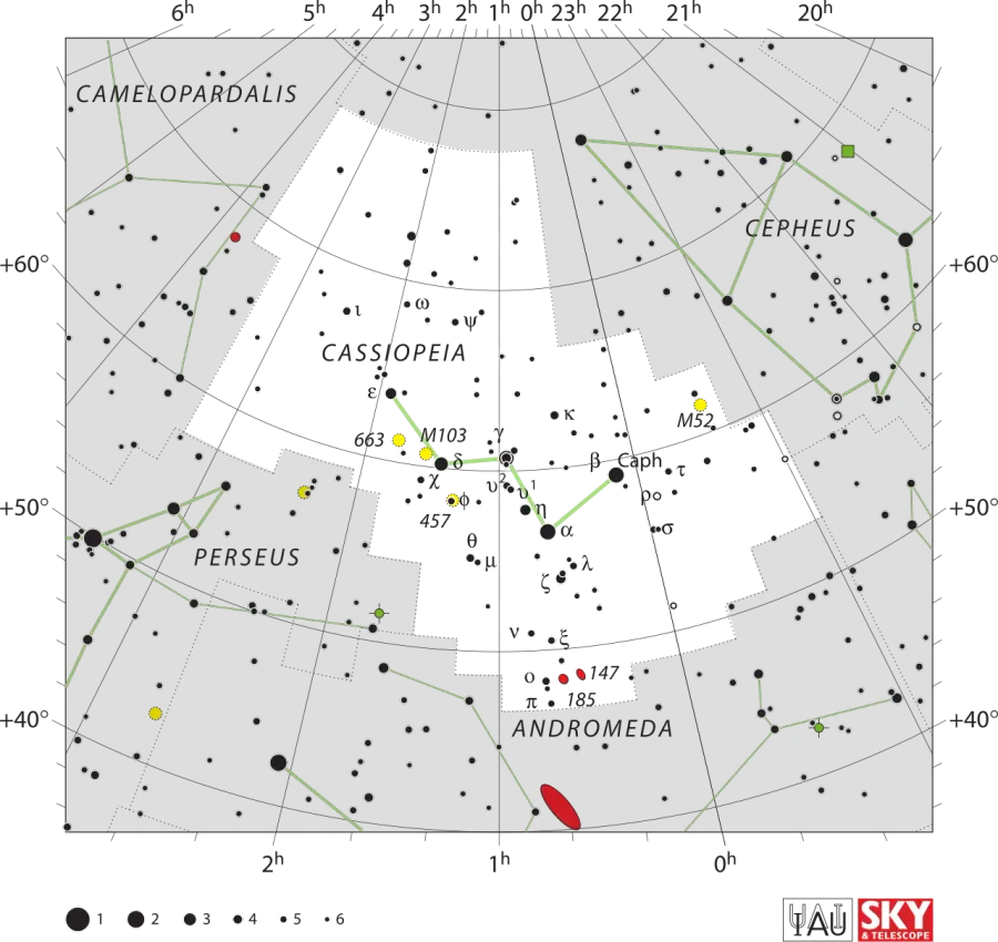La carte Theta Cassiopeiae