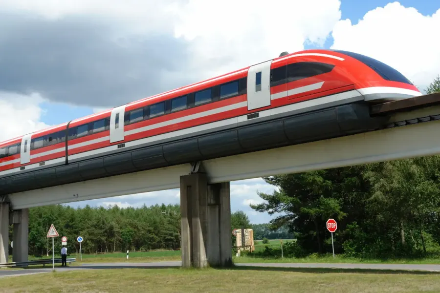 La carte Transrapid