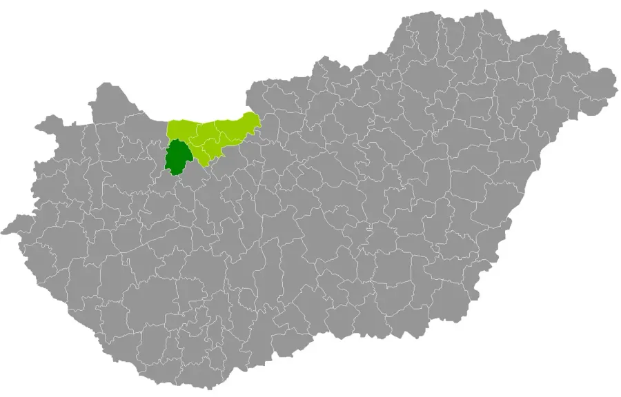 The Kisbér District card