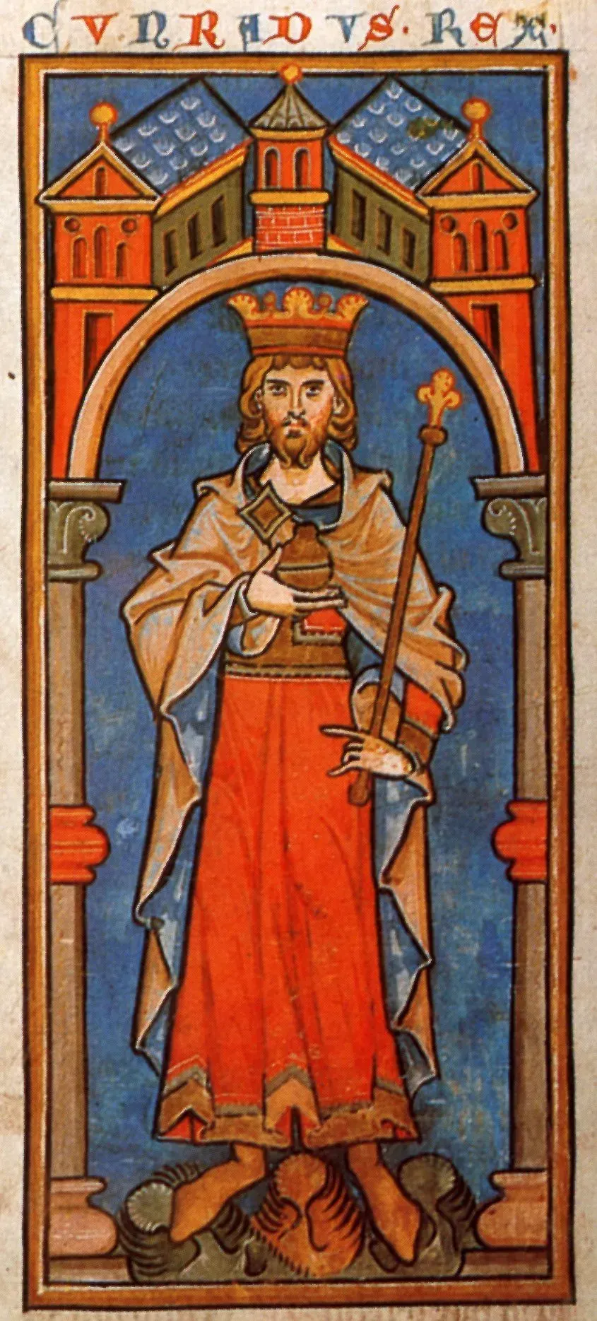 La carte Conrad III de Hohenstaufen