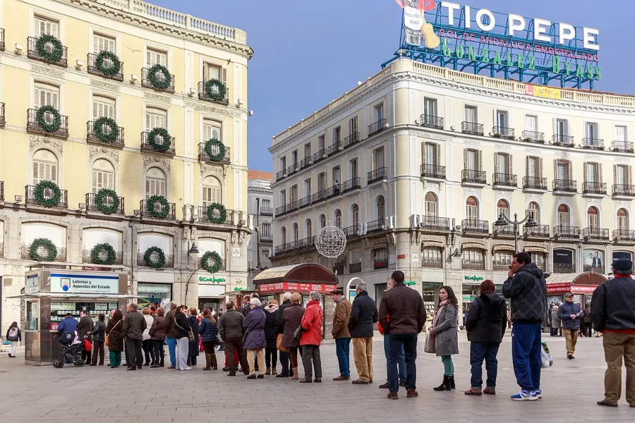 The Spanish Christmas Lottery card