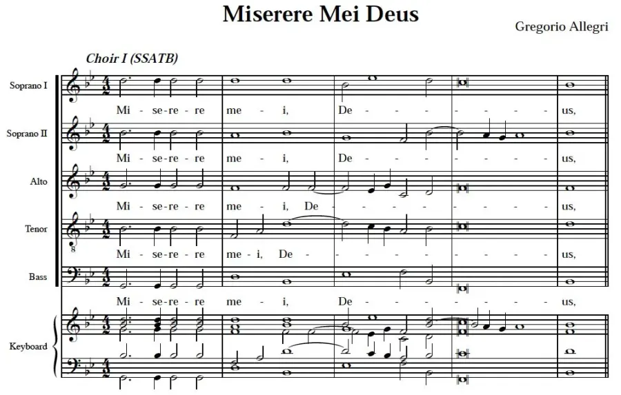 The Miserere card