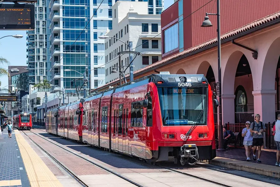 The San Diego Trolley card