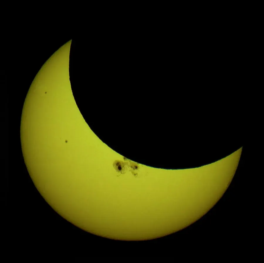The Solar eclipse of October 23, 2014 card