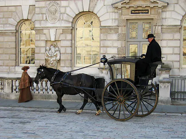 The Hansom cab card