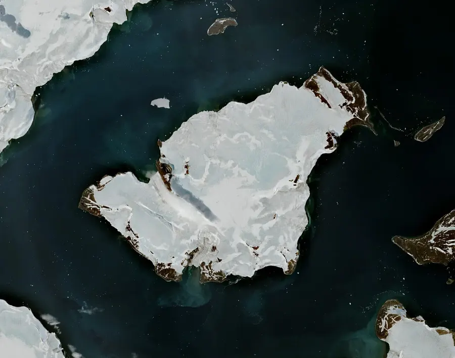 La carte Île Payer