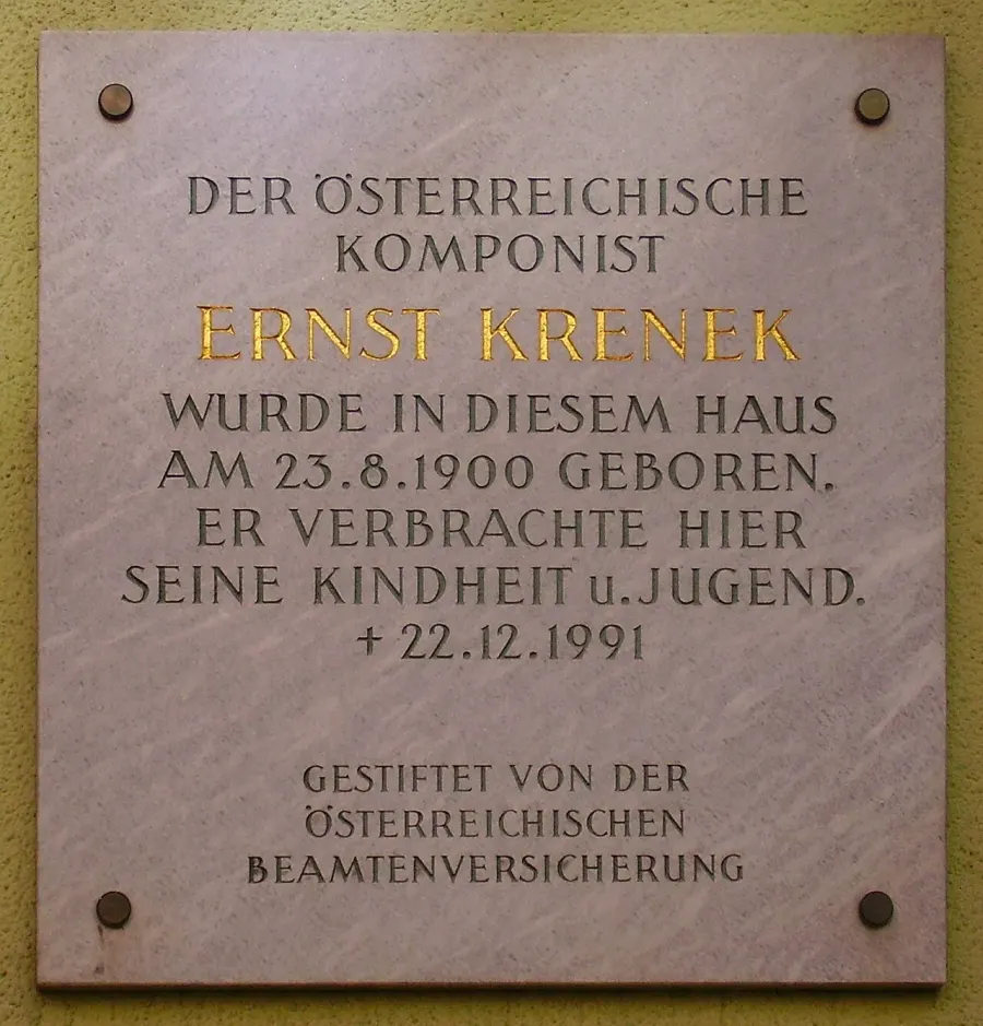 La carte Ernst Křenek