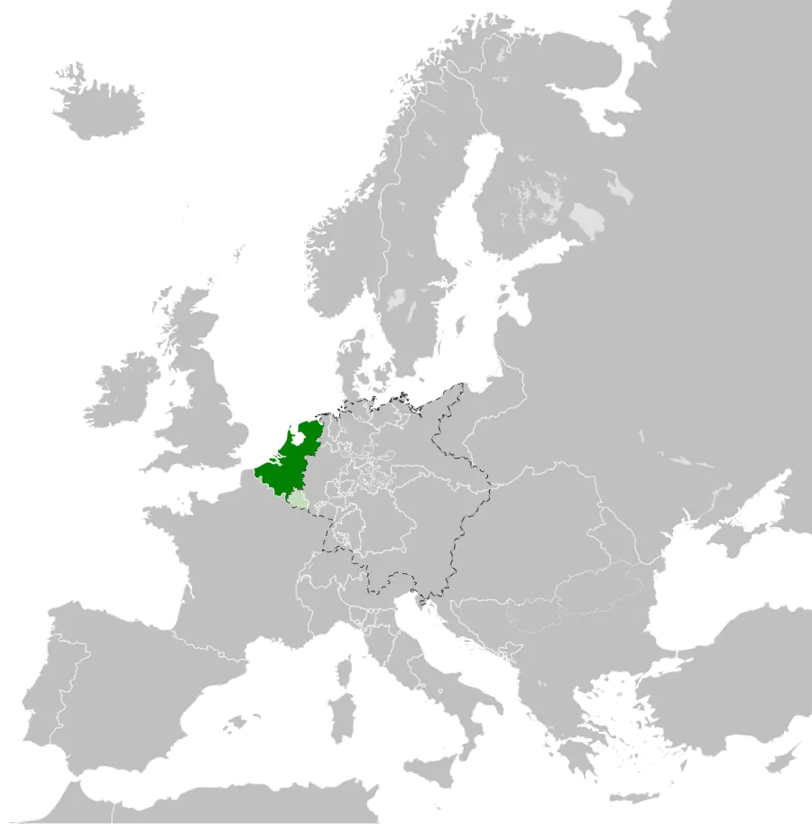 La carte Royaume uni des Pays-Bas