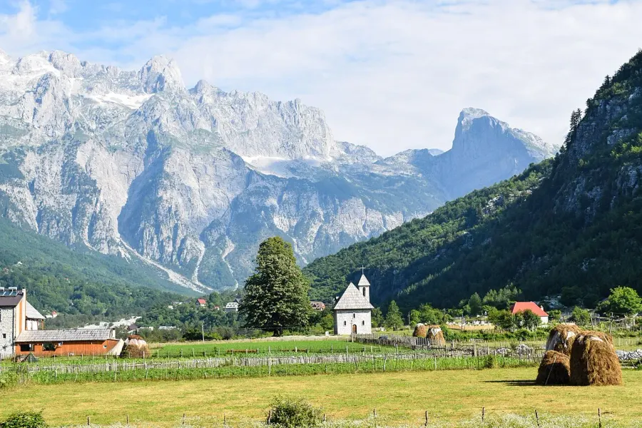 La carte Parc national de Thethi