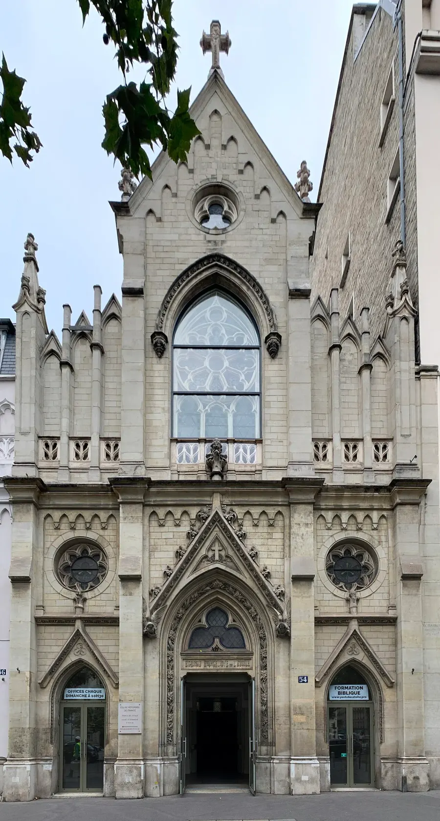 La carte Église réformée de Paris Étoile