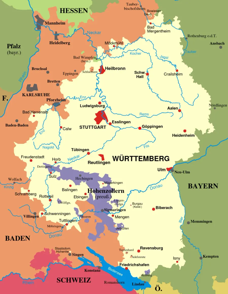 The Württemberg card