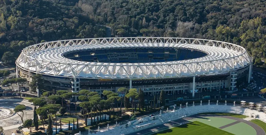 La carte Stade olympique de Rome