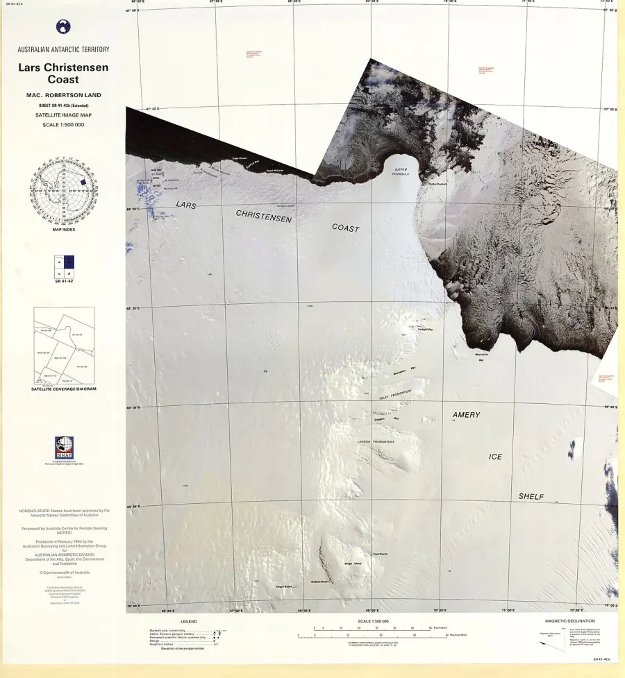 La carte Côte de Lars-Christensen