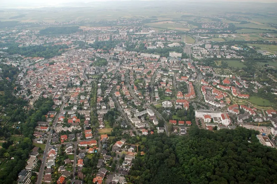 La carte Bad Nauheim