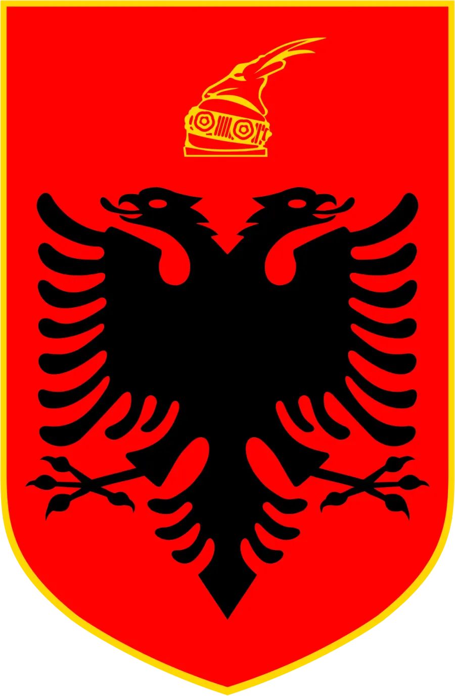 La carte Armoiries de l'Albanie