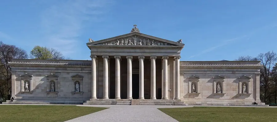 La carte Glyptothèque de Munich