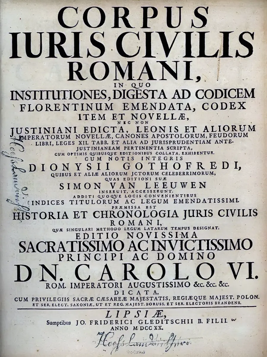 La carte Droit romain
