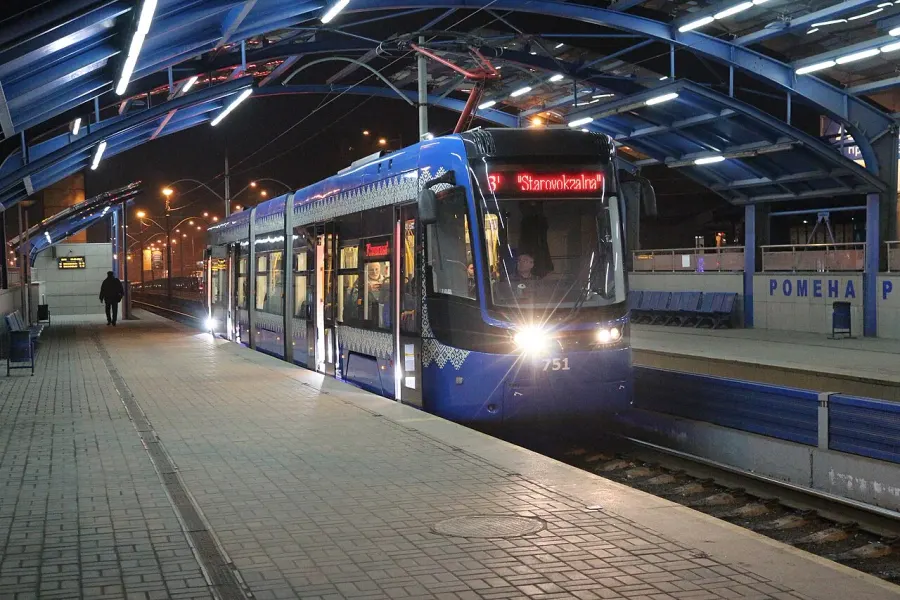 La carte Tramway de Kiev
