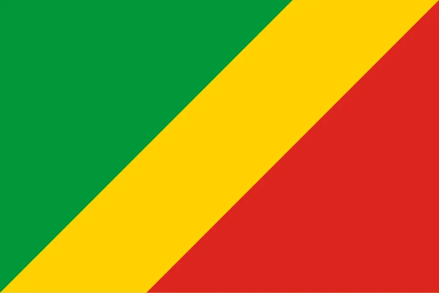 La carte Drapeau de la république du Congo