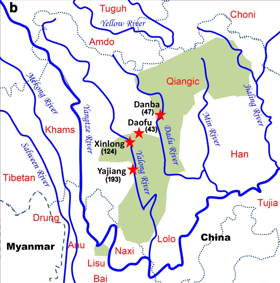 The Qiangic languages card