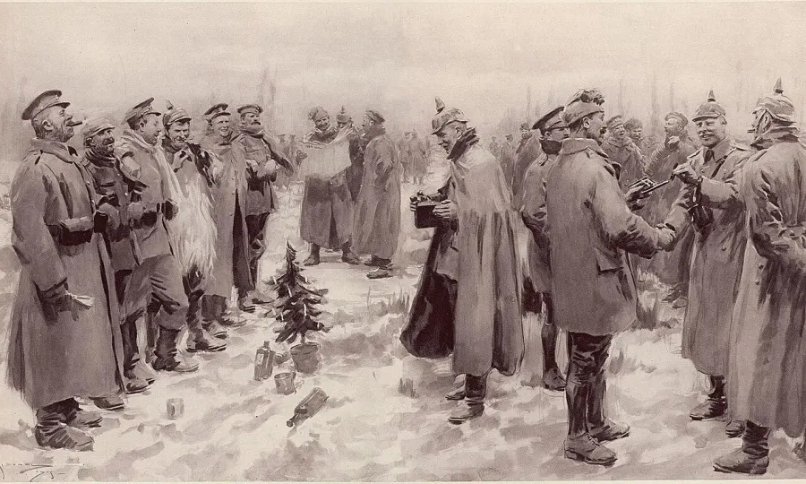 La carte Trêve de Noël