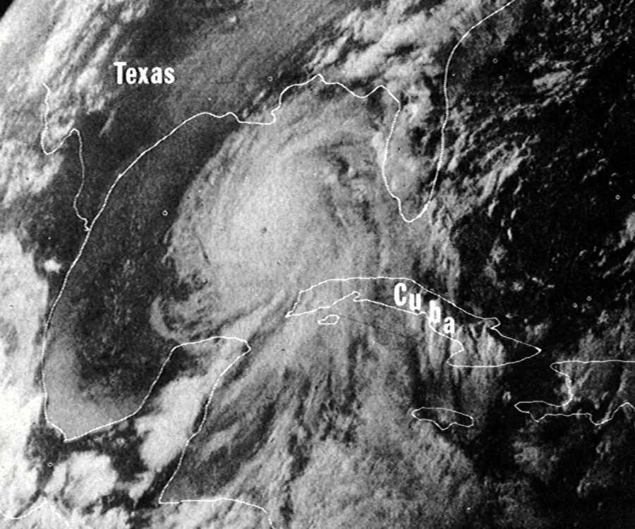 La carte Ouragan Camille