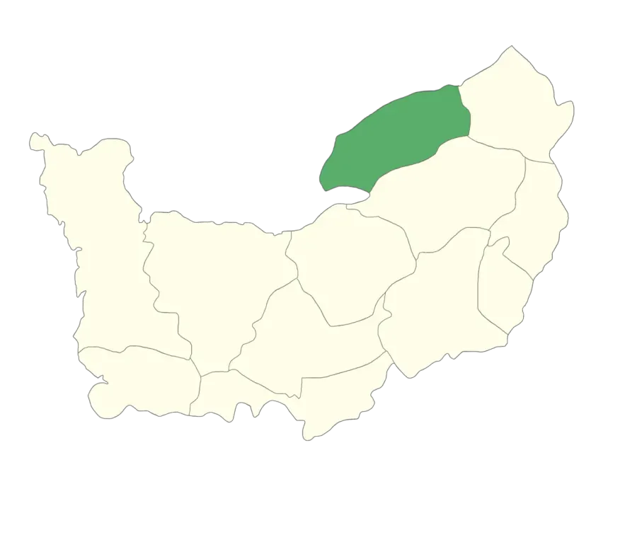La carte Pays de Caux